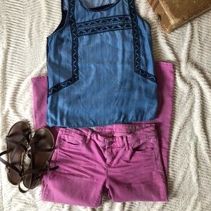 Gap Pink/Purple Skinny Pants
